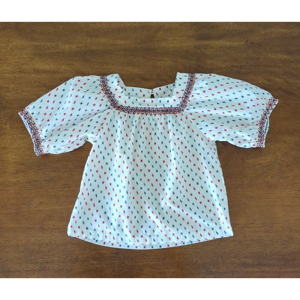 Tea collection Girls cotton short sleeve top size 3 EUC